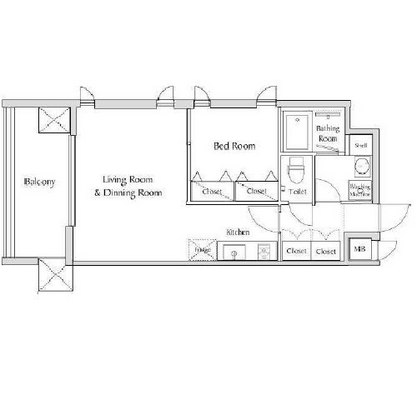 池上線賃貸マンション・1LDK