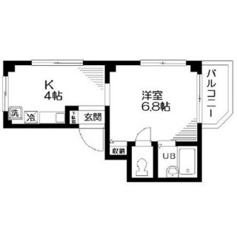 東京都品川区豊町６丁目 賃貸マンション 1K