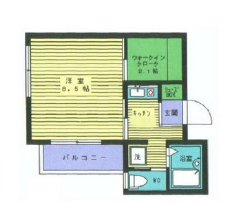 東京都品川区上大崎１丁目 賃貸マンション 1K