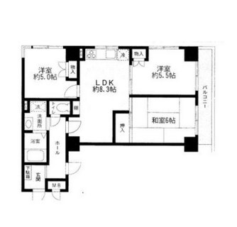 東京都品川区旗の台４丁目 賃貸マンション 3LDK