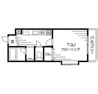 東京都大田区石川町２丁目 賃貸マンション 1K